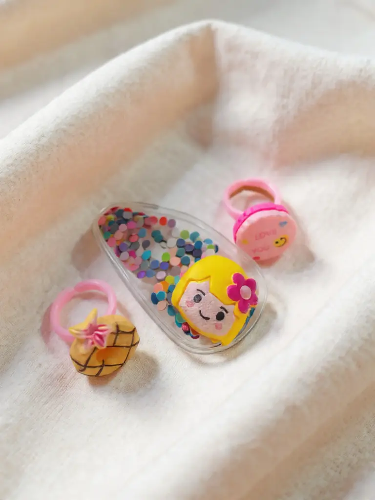 [H-012-01] Cute Cartoon Kids Ring Set  (Model no 1)