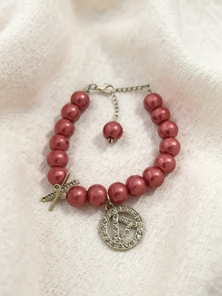 [BR-020-01] Rose Pink Beads Bracelet (Design 1)