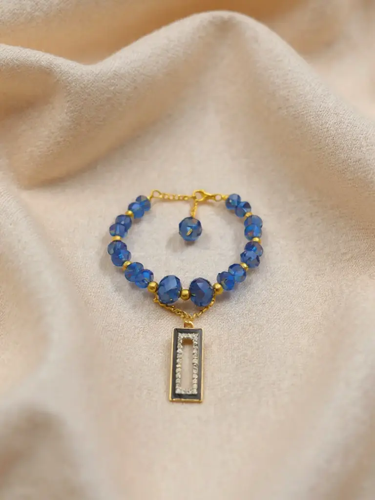 [BR-009-02] Crystal Bracelet (Blue)
