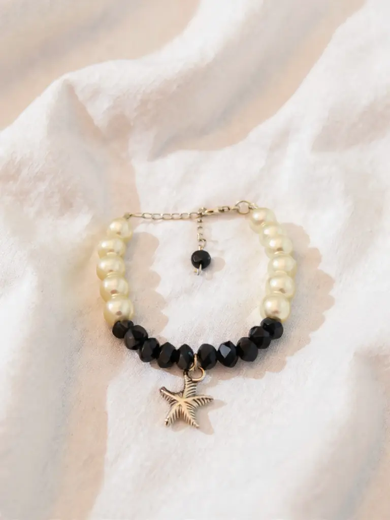 Cute Pearl & Crystal Bracelet