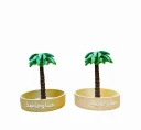 Tropical Palm Tree Miniature Serving Bowl or Tray